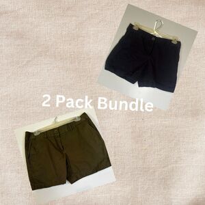 Ann Taylor LOFT Women’s Shorts Bundle Size 6 Navy Blue & Green Khaki Casual